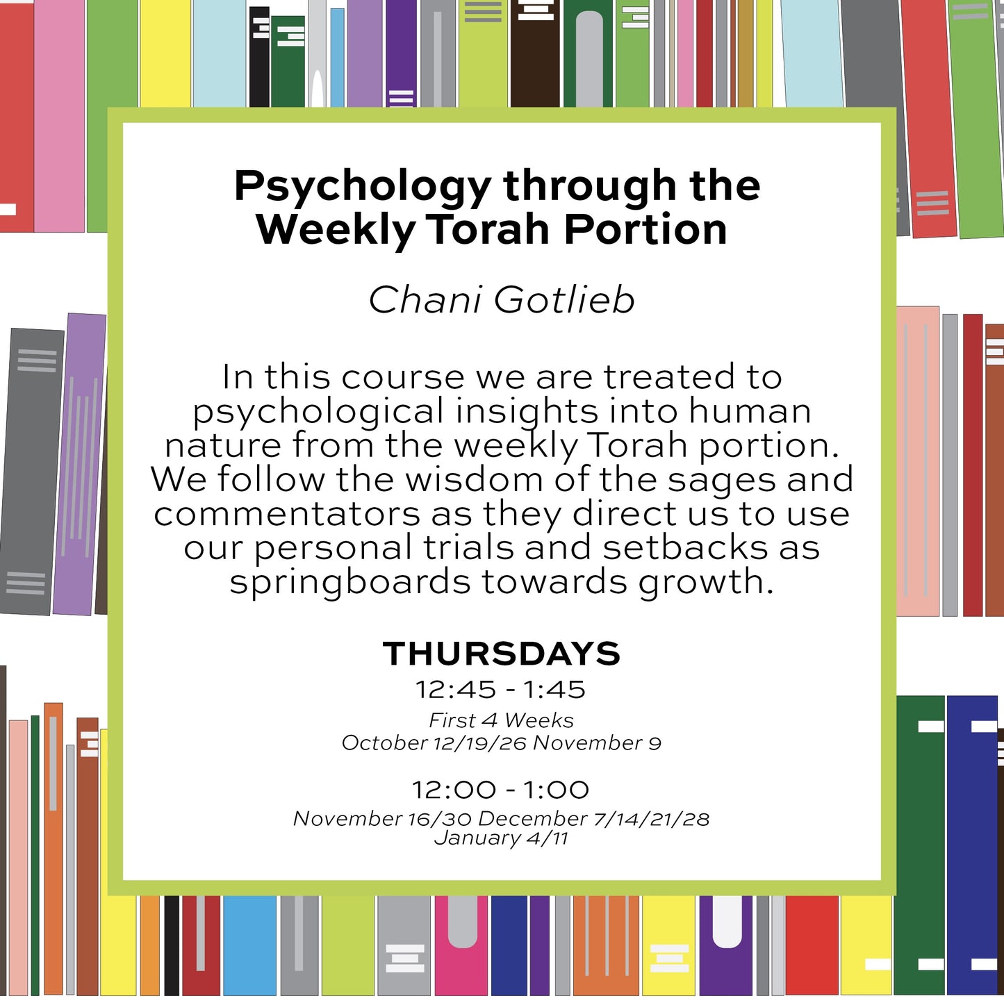 Psychology through the Torah