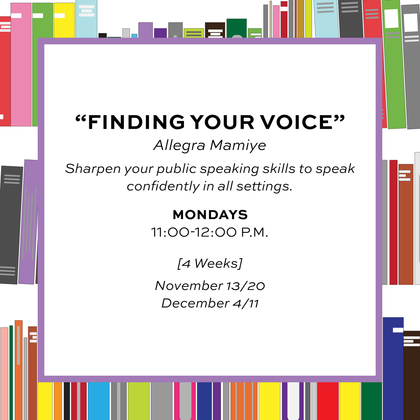 FIND YOUR VOICE