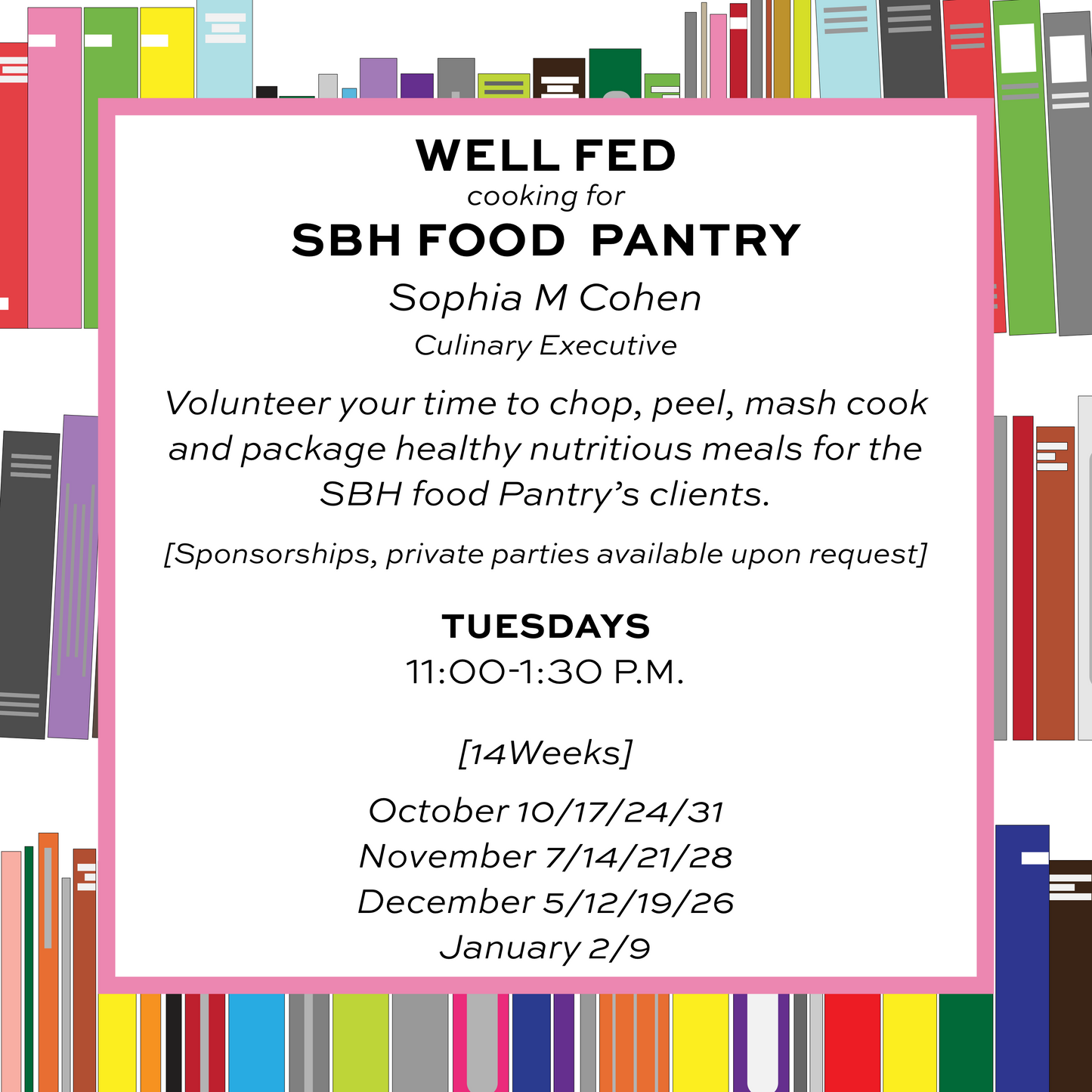 Well Fed SBH Food Pantry
